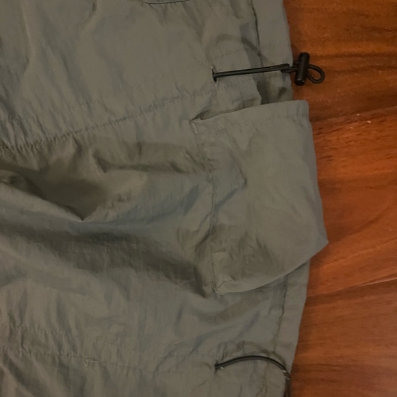 Grey Cargo Parachute Pants - Picture 3 of 4